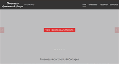 Desktop Screenshot of invernessapartments.co.uk