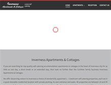 Tablet Screenshot of invernessapartments.co.uk